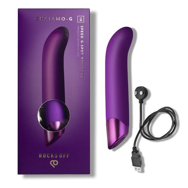 Вібратор для точки G Rocks Off Chaiamo G Purple, 10 режимів SX1202