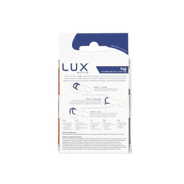 Двойное эрекционное кольцо LUX Active &ndash; Tug &ndash; Versatile Silicone Cock Ring SO5574