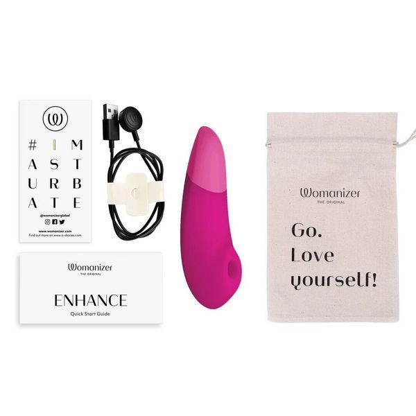 Вакуумный клиторальный стимулятор Womanizer Enhance Pink SX2542