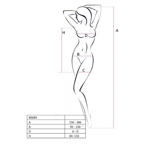 Бодістокінг-сукня Passion BS089 red, міні, плетіння у вигляді павутини SO6386