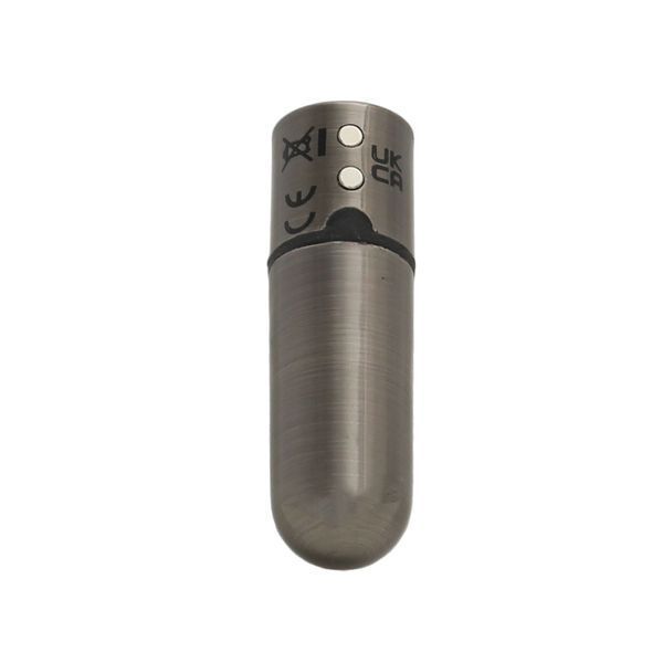 Вибропуля PowerBullet First-Class Bullet 2.5&Prime; with Key Chain Pouch, Gun Metal, 9 режимов вибрации SO6846