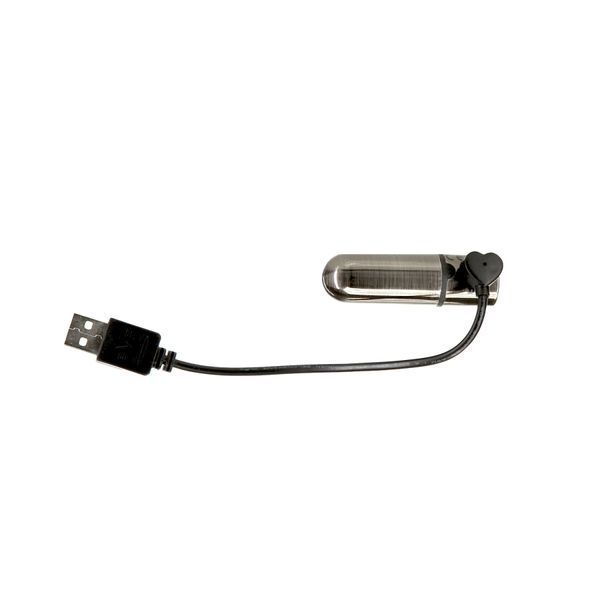 Вибропуля PowerBullet First-Class Bullet 2.5&Prime; with Key Chain Pouch, Gun Metal, 9 режимов вибрации SO6846