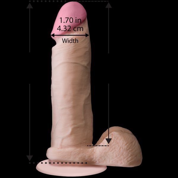 Фалоімітатор Doc Johnson The Realistic Cock 6 inch White &ndash; ULTRASKYN, Vack-U-Lock, діаметр 4,3 см SO1550