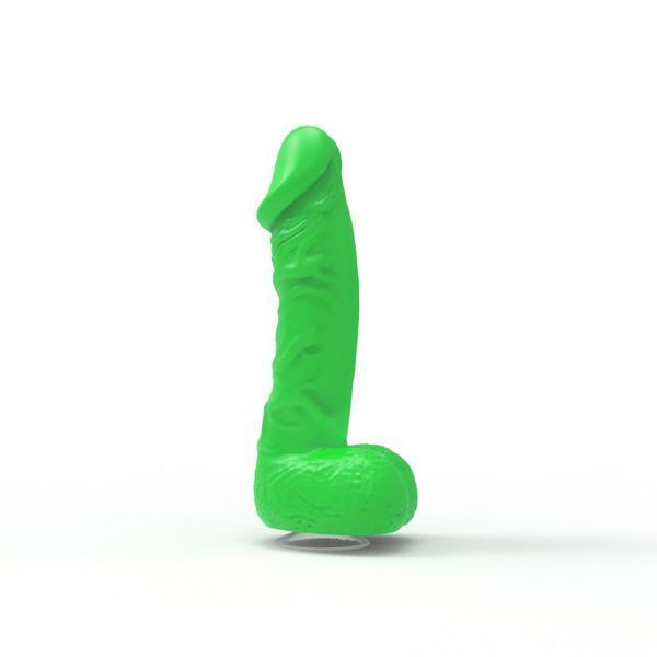 Мило у формі пеніса Чистий Кайф LARGE Green, крафтове мило-член, натуральне SX2318