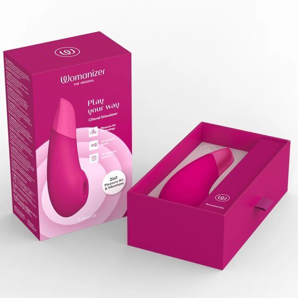 Вакуумный клиторальный стимулятор Womanizer Enhance Pink SX2542