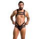 Мужское эротическое сетчатое боди Passion 045 VICTOR XXL/XXXL Black, экокожа, сетка SO7608 фото 3