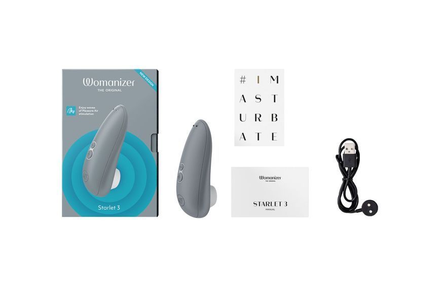 Вакуумный клиторальный стимулятор Womanizer Starlet 3 GREY SO8742
