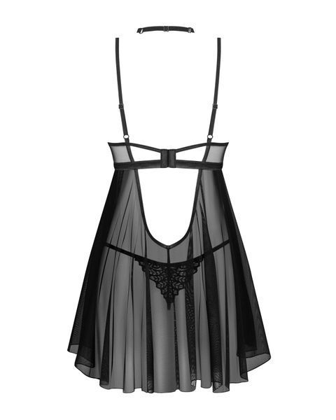 Прозрачный пеньюар Obsessive Donarella babydoll & thong M/L SX1138