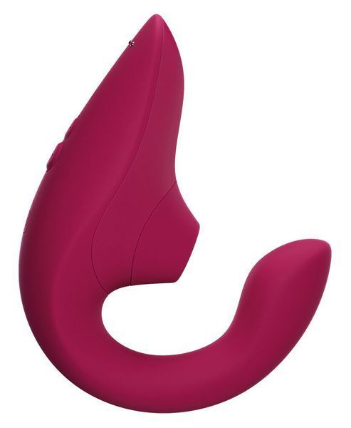 Вагінально-кліторальний стимулятор Womanizer Blend Vibrant Pink, вібрація + вакуум, 2 мотори SX2143