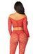 Комплект кружевной топ и леггинсы Leg Avenue Off The Shoulder Top and Footless Tights One Size, Red SX1749 фото 3