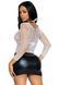 Сетчатый топ Leg Avenue Long Sleeves T-Shirts White, One Size SO9106 фото 3