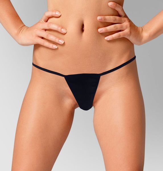 Жіночі трусики з силіконовою анальною пробкою Art Sex - Sexy Panties S Black, XS-2XL SO5874