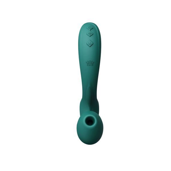 Вибратор-пульсатор с вакуумной насадкой Zalo &ndash; Talis G-Spot PulseWave Vibrator Turquoise Green SX0711