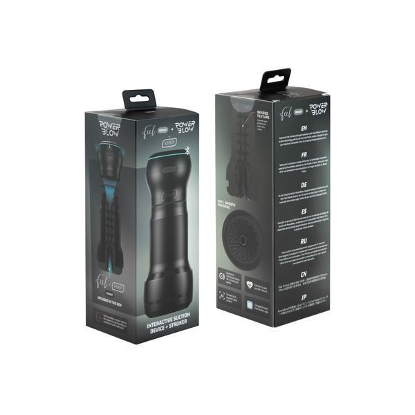 Мастурбатор Kiiroo Feel Pocket зі всмоктувальною інтерактивною насадкою PowerBlow Combo Set SX1224