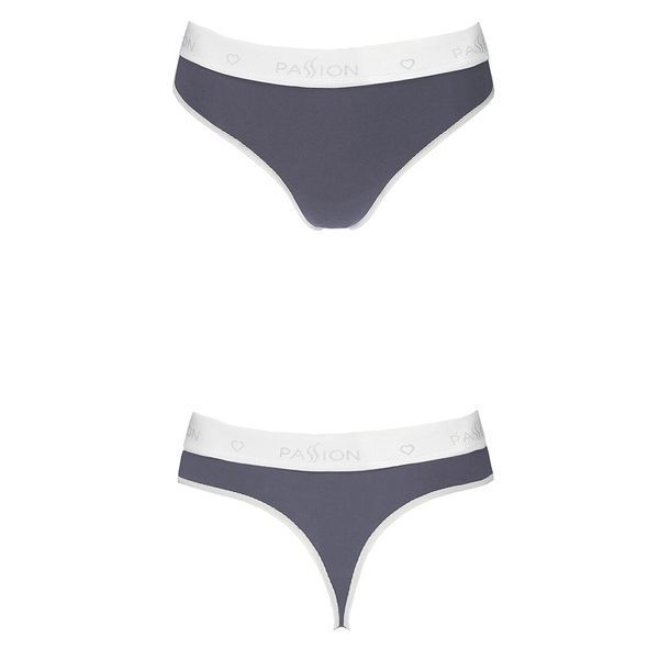 Спортивні трусики-стрінги Passion PS007 PANTIES dark grey, L SO4247