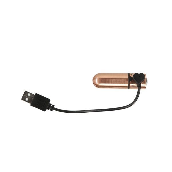 Віброкуля PowerBullet First-Class Bullet 2.5&Prime; з Key Chain Pouch, Rose Gold, 9 режимів вібрації SO6847