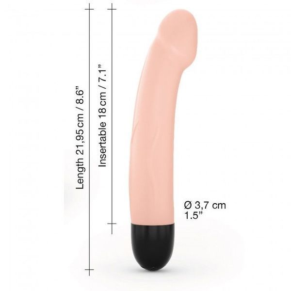 Вібратор Dorcel Real Vibration M Flesh 2.0, діаметр 3,7см, перезаряджається, для точки G SO3819