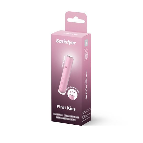 Вакуумный стимулятор Satisfyer First Kiss, технология 3D Air Pulse, 30 режимов, двойной силикон SX2164