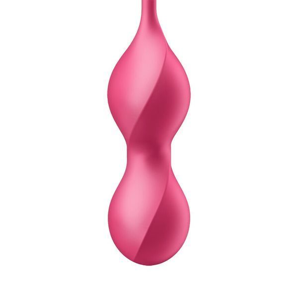 Вагинальные смарт-шарики с вибрацией Satisfyer Love Birds 2 Connect App Red, 86 г, пульт ДУ SX0571