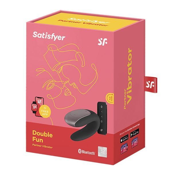 Смарт-вибратор для пар Satisfyer Double Fun (Black) с пультом ДУ SO5058