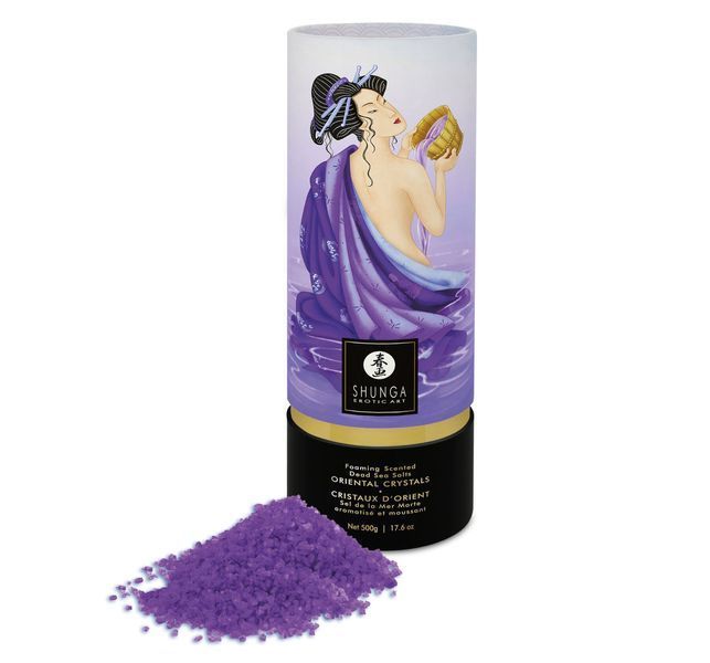 Пінлива сіль для ванни Shunga Dead Sea salt Oriental Crystals &mdash; Exotic Fruits (500 г) SO6895