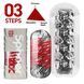 Мастурбатор Tenga Spinner DX 03 Steps, з пружною стимулювальною спіраллю всередині, потужний вплив SX2735 фото 2