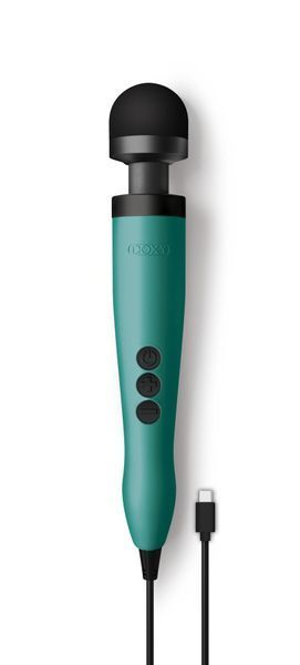 Вібромасажер DOXY3 USB-C Massager TURQUOISE, кабель USB-C, регульована інтенсивність, компактний SX2452