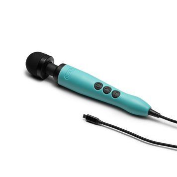 Вібромасажер DOXY3 USB-C Massager TURQUOISE, кабель USB-C, регульована інтенсивність, компактний SX2452