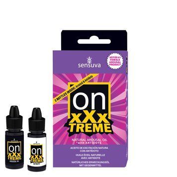Збуджувальні краплі для клітора Sensuva On xXxTREME Arousal Oil (5 мл) with Antidote (5 мл) + антидот SX1487
