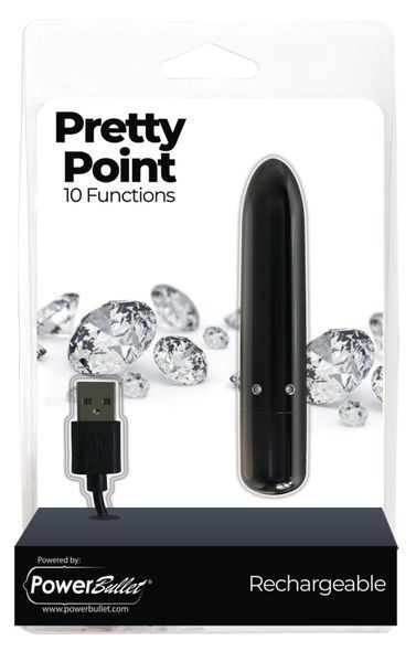 Віброкуля PowerBullet - Pretty Point Rechargeable Bullet Black SO5564