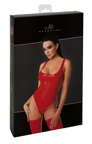 Боді Noir Handmade F352 Red powerwetlook body - XXL SX1979