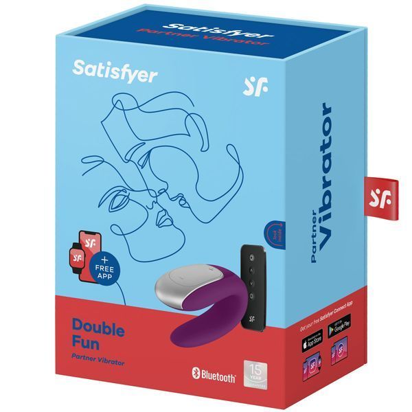 Смарт-вібратор для пар Satisfyer Double Fun (Violet) з пультом ДК SO5059