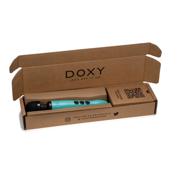 Вібромасажер DOXY3 USB-C Massager TURQUOISE, кабель USB-C, регульована інтенсивність, компактний SX2452