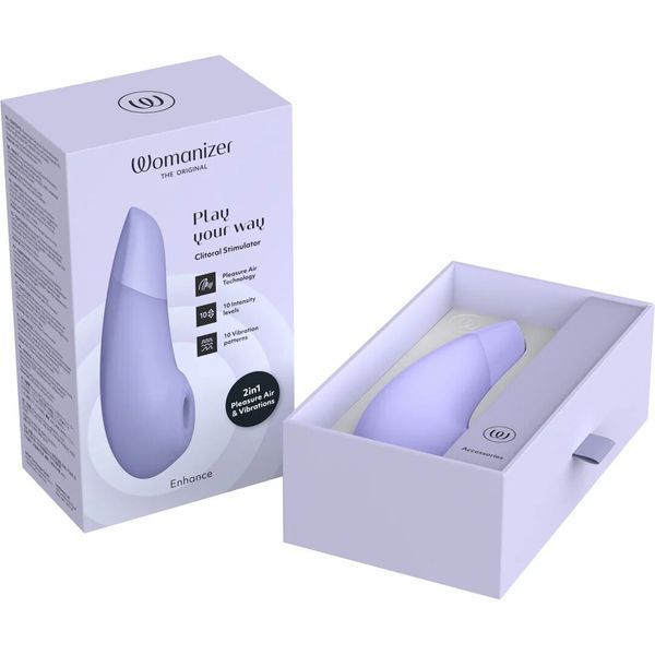 Вакуумный клиторальный стимулятор Womanizer Enhance Lilac SX3126