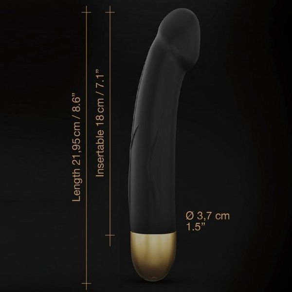 Вібратор Dorcel Real Vibration M Gold 2.0, діаметр 3,7см, перезаряджається, для точки G SO3820