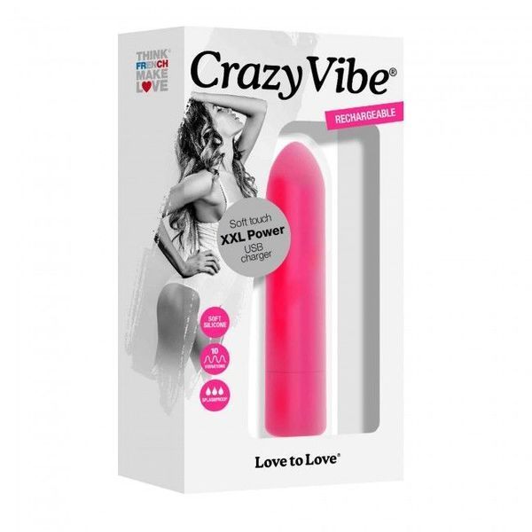 Вибропуля Love To Love Crazy Vibe перезаряжаемая SO4075