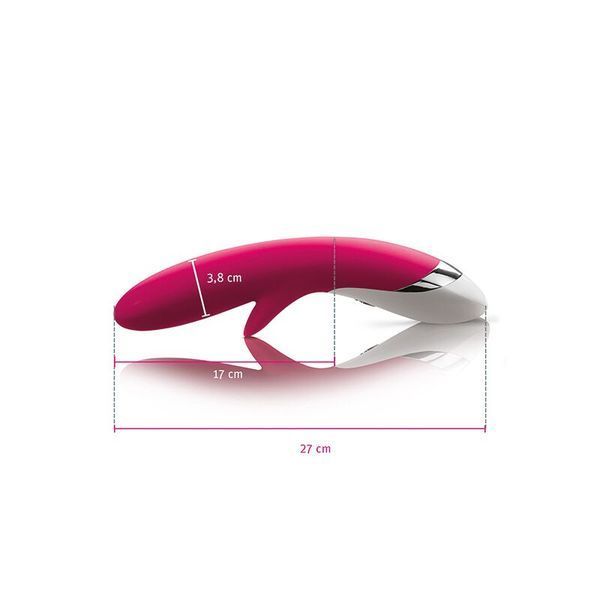Вибратор-кролик Mystim Danny Divido Pink с глубокой вибрацией, 2 мотора SO2985