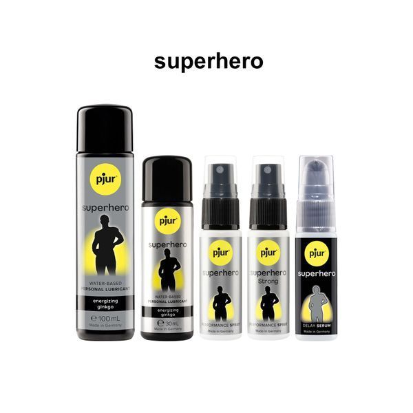 Спрей-пролонгатор pjur Superhero Strong Spray 20 ml, з екстрактом імбиру, без анестетиків PJ12920