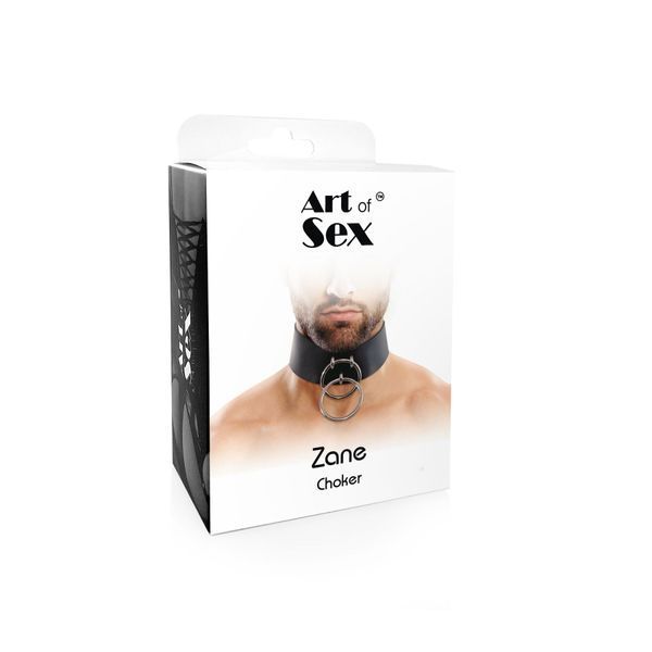 Мужской чокер из натуральной кожи Art of Sex - Zane Collar SO9980