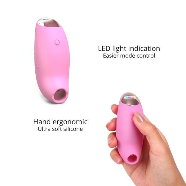 Вакуумний кліторальний стимулятор Love To Love BELIEVE R &ndash; PINK PASSION SO9619