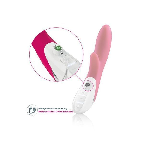Вибратор-кролик Mystim Danny Divido Pink с глубокой вибрацией, 2 мотора SO2985