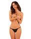 Прозрачные стринги с кружевом Obsessive Celia Noir thong XL/2XL SO7870 фото 1