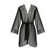 Пеньюар Passion AMBERLY PEIGNOIR 4XL/5XL, black, ажурные декольте и манжеты, широкие рукава SO7053 фото 3