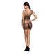 Бодістокінг мінісукня з метеликами Passion BS090 One Size black SO6388 фото 4