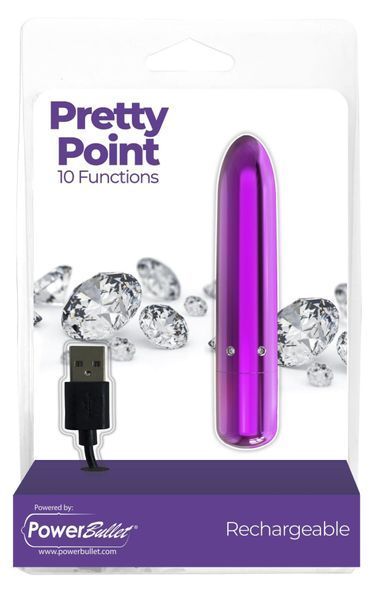 Віброкуля PowerBullet - Pretty Point Rechargeable Bullet Purple SO5565