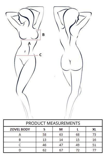 Боді Passion ZOVEL BODY light pink XL SX3001
