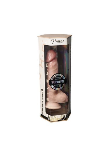 Фаллоимитатор SilexD Johnny Premium Real Skin Flesh (7in MODEL 1), ультрареалистик, диаметр 3,8 см SX1700