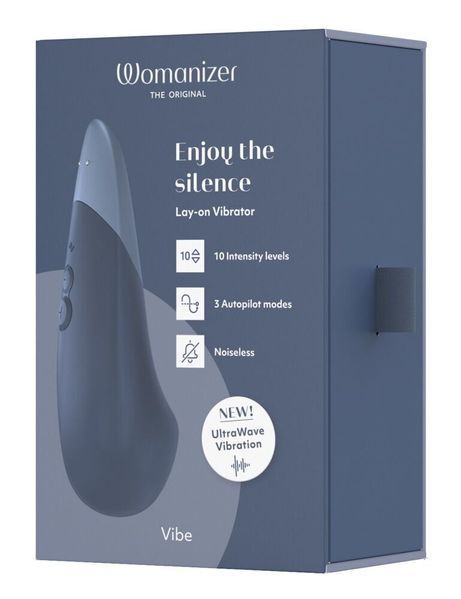 Мінівібратор Womanizer Vibe Dark Blue, 3 авторежими + 10 рівнів інтенсивності SX2145