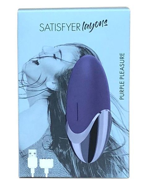 Потужний вібратор Satisfyer Lay-On - Purple Pleasure, водонепроникний, 15 режимів роботи SO3015