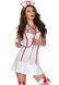 Эротический костюм медсестры Leg Avenue Head Nurse M/L, платье, аксессуар на голову, стетоскоп SO9108 фото 1